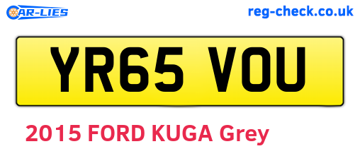 YR65VOU are the vehicle registration plates.