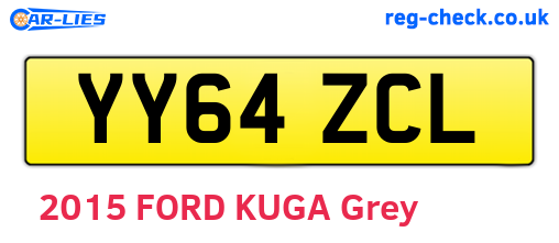 YY64ZCL are the vehicle registration plates.