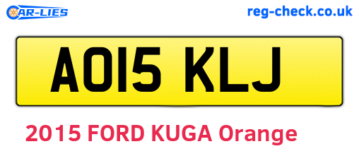 AO15KLJ are the vehicle registration plates.