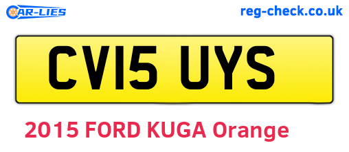 CV15UYS are the vehicle registration plates.