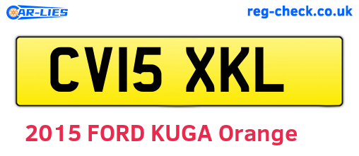 CV15XKL are the vehicle registration plates.