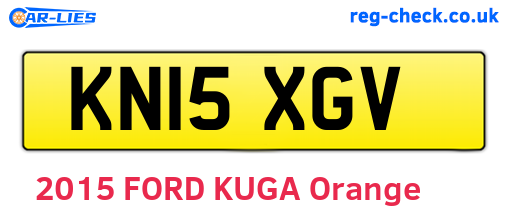 KN15XGV are the vehicle registration plates.