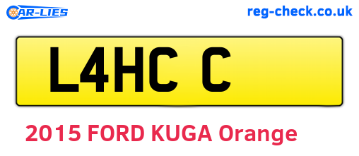L4HCC are the vehicle registration plates.