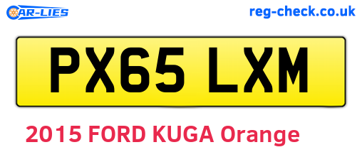 PX65LXM are the vehicle registration plates.