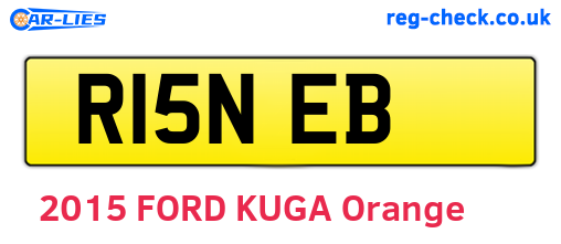 R15NEB are the vehicle registration plates.