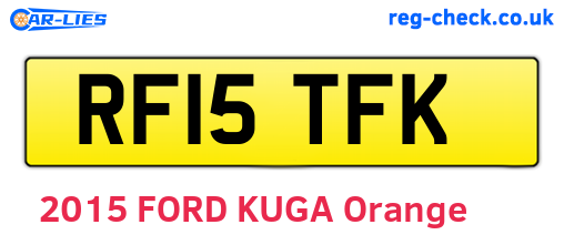 RF15TFK are the vehicle registration plates.
