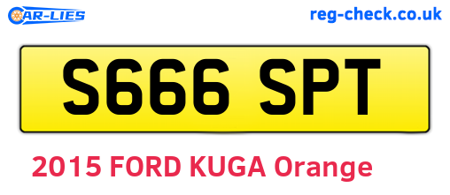 S666SPT are the vehicle registration plates.