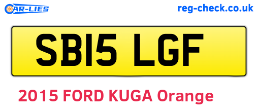 SB15LGF are the vehicle registration plates.