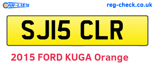 SJ15CLR are the vehicle registration plates.
