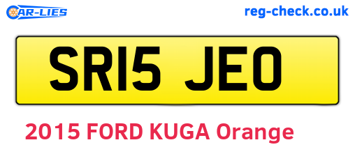 SR15JEO are the vehicle registration plates.
