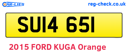 SUI4651 are the vehicle registration plates.