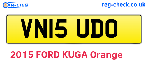 VN15UDO are the vehicle registration plates.