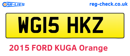 WG15HKZ are the vehicle registration plates.