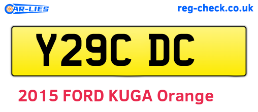 Y29CDC are the vehicle registration plates.