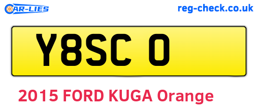 Y8SCO are the vehicle registration plates.