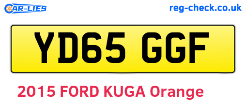 YD65GGF are the vehicle registration plates.