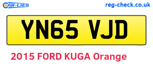 YN65VJD are the vehicle registration plates.