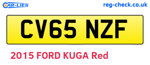 CV65NZF are the vehicle registration plates.