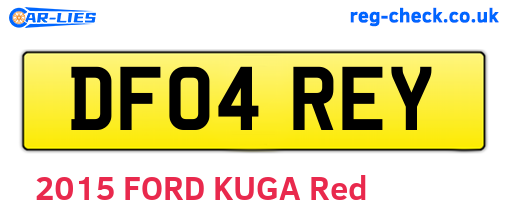 DF04REY are the vehicle registration plates.