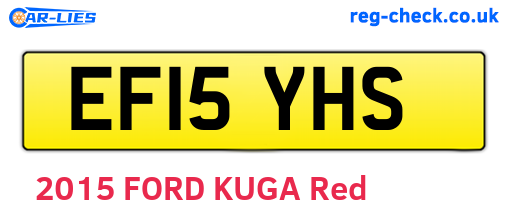 EF15YHS are the vehicle registration plates.