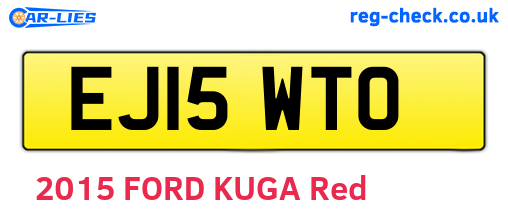 EJ15WTO are the vehicle registration plates.