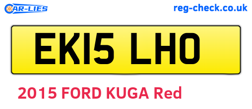 EK15LHO are the vehicle registration plates.