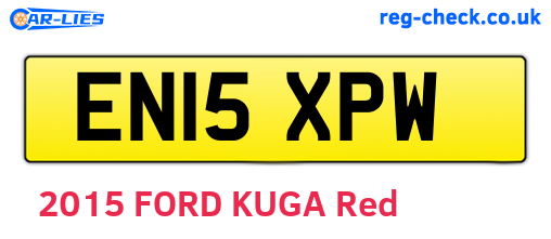 EN15XPW are the vehicle registration plates.