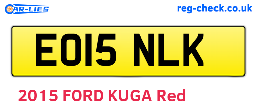 EO15NLK are the vehicle registration plates.