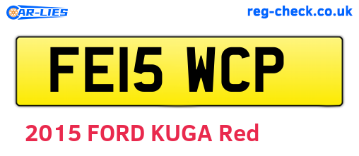 FE15WCP are the vehicle registration plates.