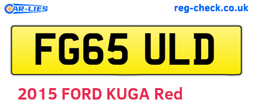 FG65ULD are the vehicle registration plates.
