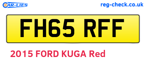 FH65RFF are the vehicle registration plates.