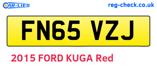 FN65VZJ are the vehicle registration plates.