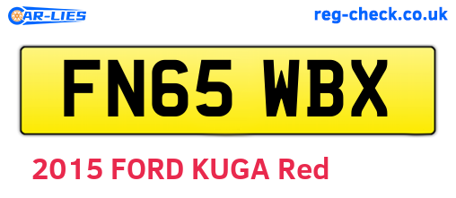 FN65WBX are the vehicle registration plates.