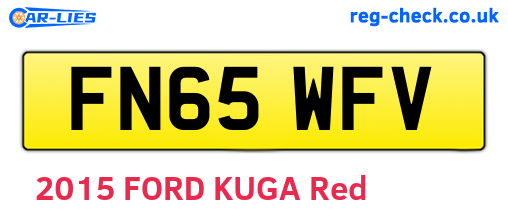FN65WFV are the vehicle registration plates.
