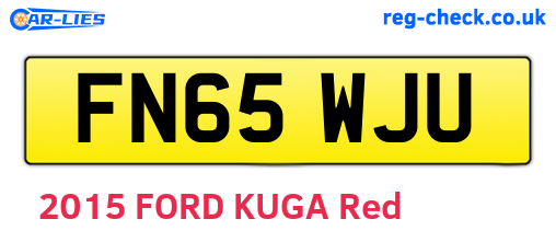 FN65WJU are the vehicle registration plates.
