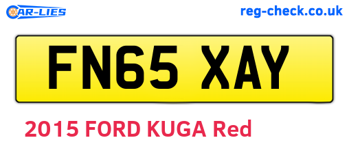 FN65XAY are the vehicle registration plates.
