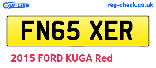 FN65XER are the vehicle registration plates.