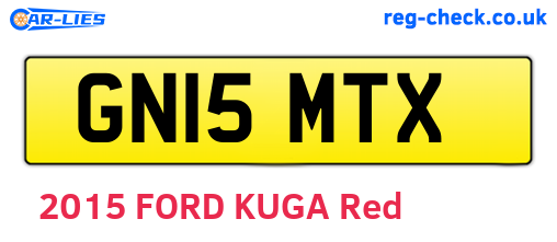 GN15MTX are the vehicle registration plates.
