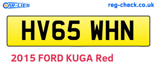 HV65WHN are the vehicle registration plates.