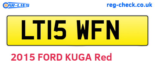 LT15WFN are the vehicle registration plates.