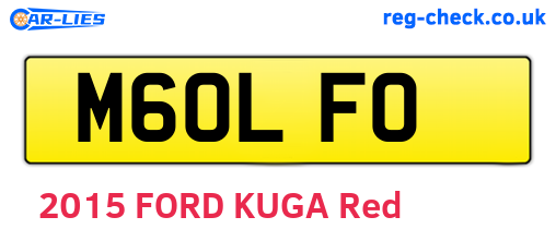 M60LFO are the vehicle registration plates.