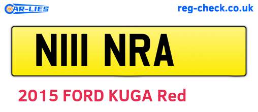 N111NRA are the vehicle registration plates.