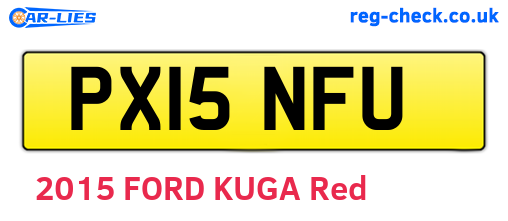 PX15NFU are the vehicle registration plates.