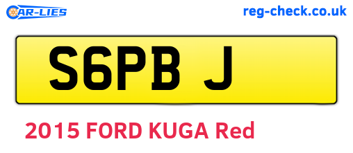 S6PBJ are the vehicle registration plates.