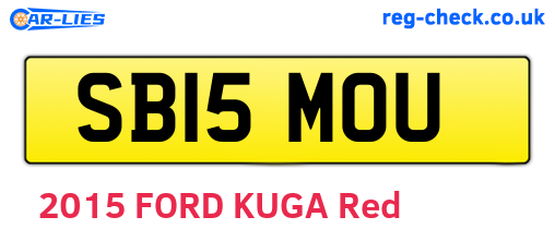 SB15MOU are the vehicle registration plates.