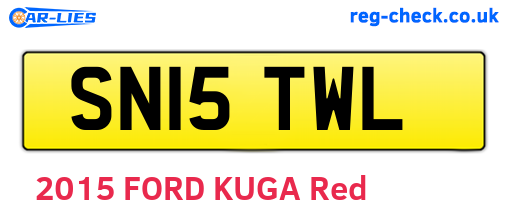 SN15TWL are the vehicle registration plates.
