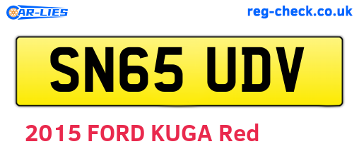 SN65UDV are the vehicle registration plates.