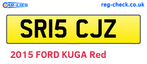 SR15CJZ are the vehicle registration plates.