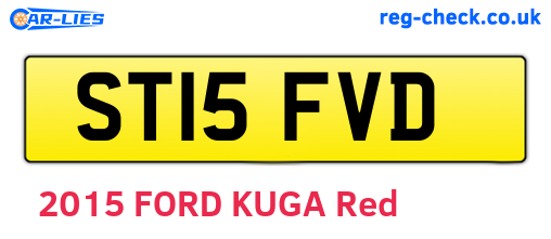 ST15FVD are the vehicle registration plates.