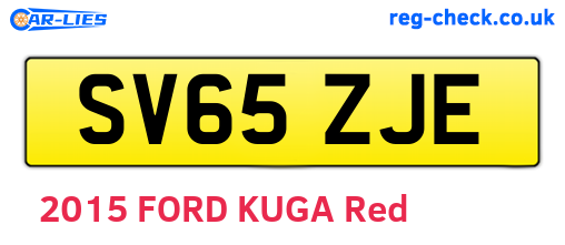 SV65ZJE are the vehicle registration plates.